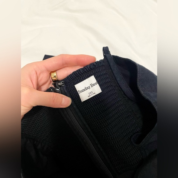 Aritzia Linen Dress – Black (XXS) - Picture 3 of 12